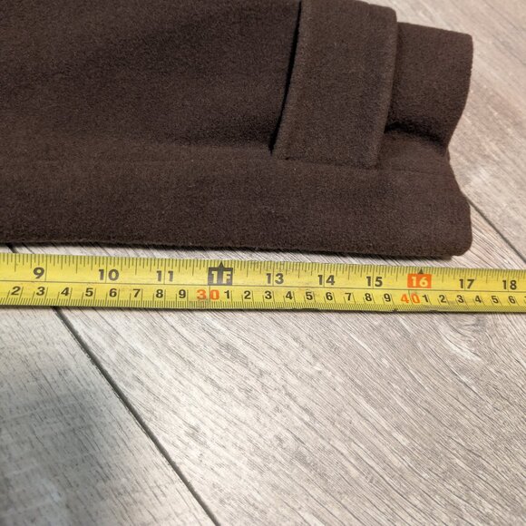 MINT CONDITION Vintage Wool Cashmere Blend Pea Coat | Brown | Women's Size 16 - Picture 11 of 12
